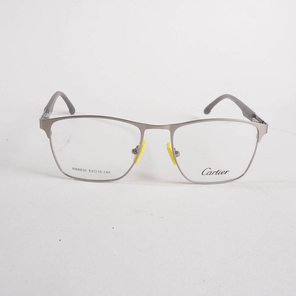 Silver Metal Optical Frame For Men & Women