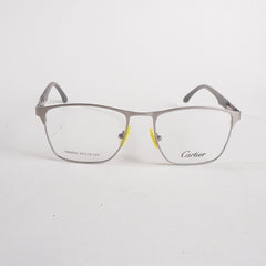 Silver Metal Optical Frame For Men & Women