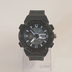 Black sports digital analogue watch for  mans