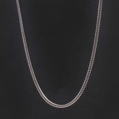 Silver Neck Casual Chain 4mm