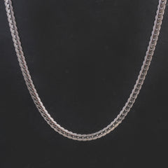 Silver Neck Casual Chain 4mm