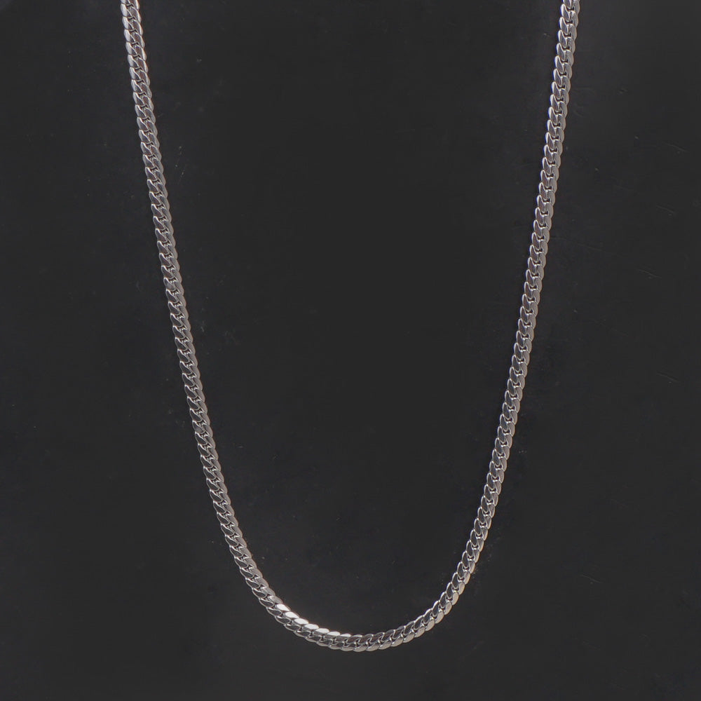 Silver Neck Casual Chain 4mm