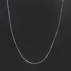 Silver Neck Casual Chain 1mm