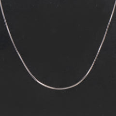 Silver Neck Casual Chain 1mm