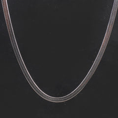 Silver Neck Casual Chain 4mm