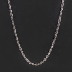 Silver Neck Casual Chain 5mm