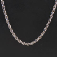 Silver Neck Casual Chain 5mm