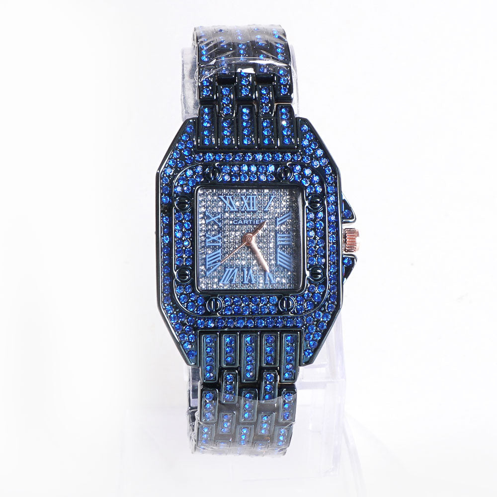 Women Stylish Chain Wrist Watch Blue