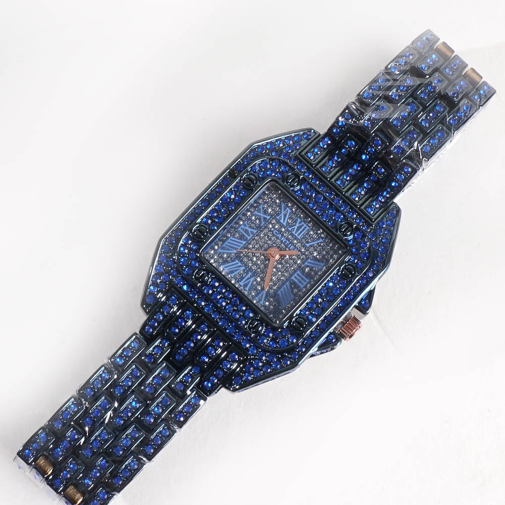 Women Stylish Chain Wrist Watch Blue