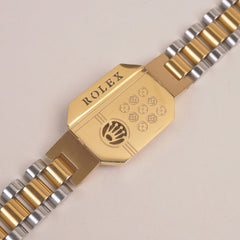 Two Tone Mens Golden Chain Bracelet