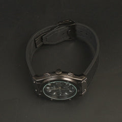 Man's Wrist Watch Black with Black Straps