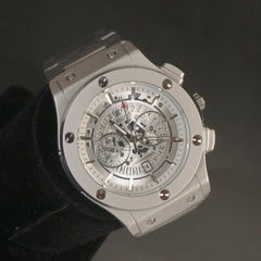 Mans Chain Silver Wrist Watch White Dial