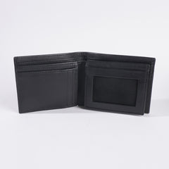Genuine leather Wallet For Men Dark Black