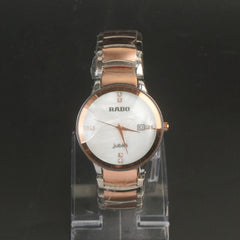 Two Tone Rosegold Chain Wrist Watch White Dial