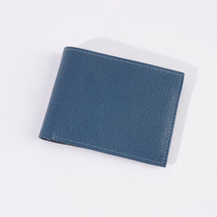 Genuine leather Wallet For Men Blue