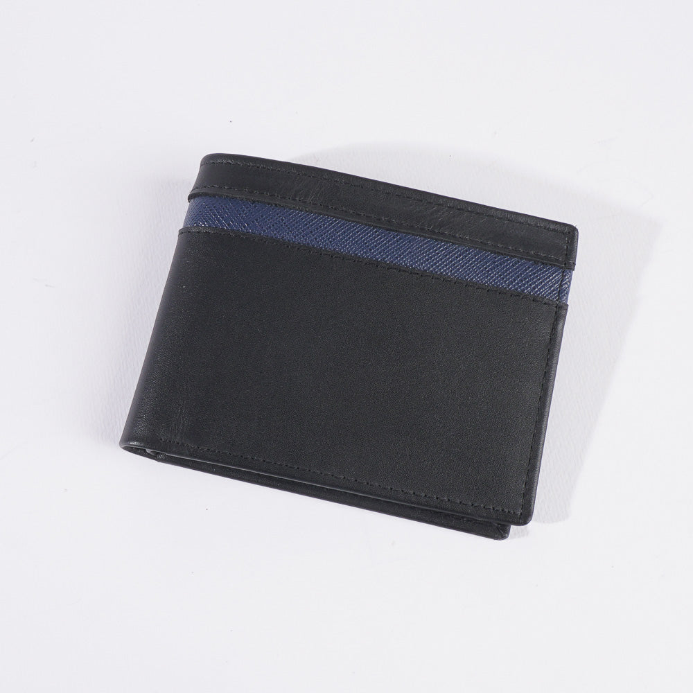 Genuine leather Wallet For Men Black Blue