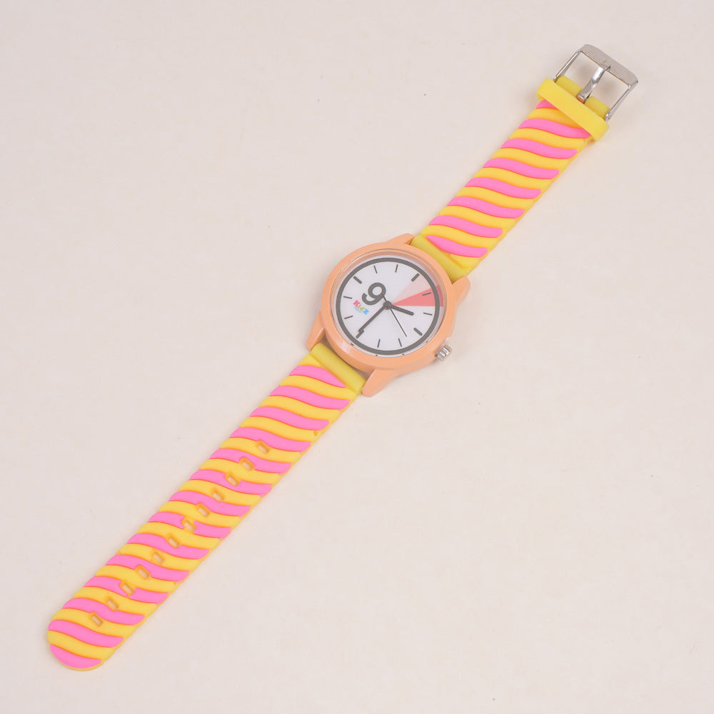 Kids Analogue Watch Yellow