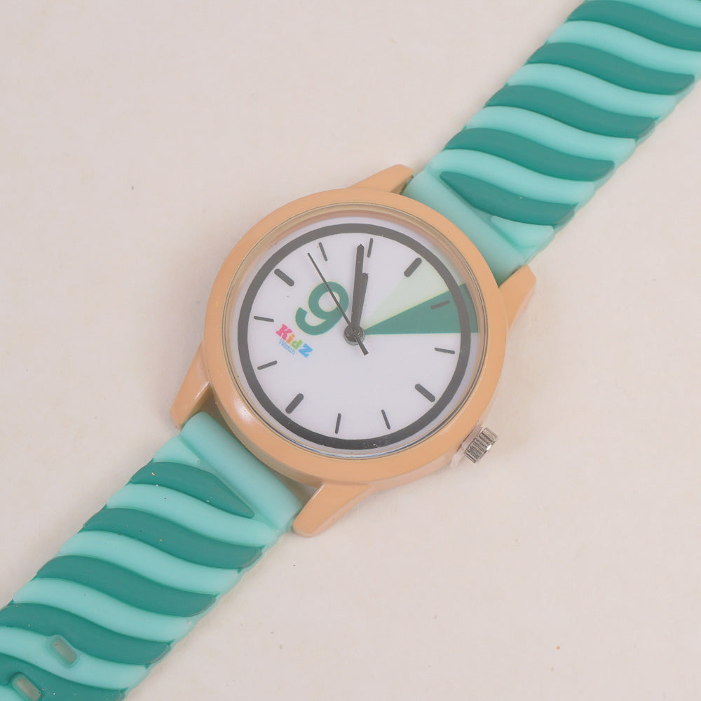 Kids Analogue Watch Green