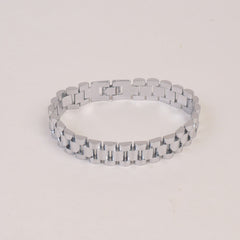 Mens Sliver Chain Bracelet 12mm