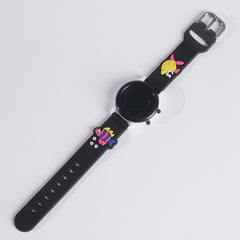 Digital LED KIDS Wrist Watch Black Fish Design