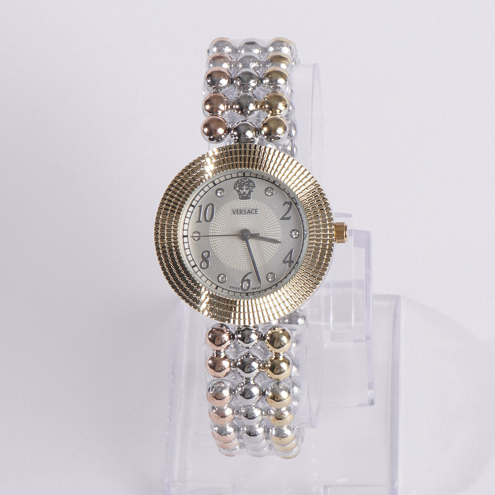 Two Tone Womens Chain Watch