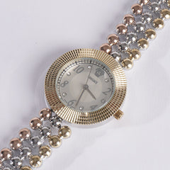 Two Tone Womens Chain Watch