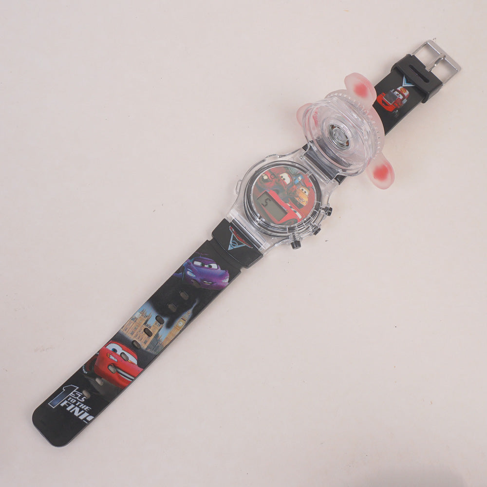 Spinner Watch For KIDS Black Car