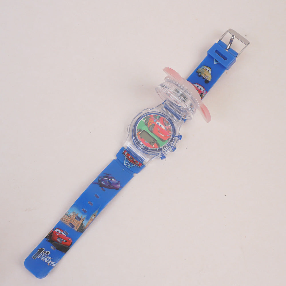 Spinner Watch For KIDS Blue Car