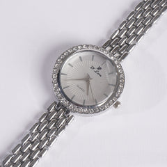 Womens Silver Chain Wrist Watch