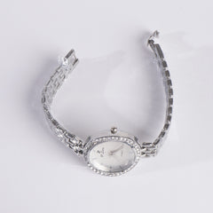 Womens Silver Chain Wrist Watch