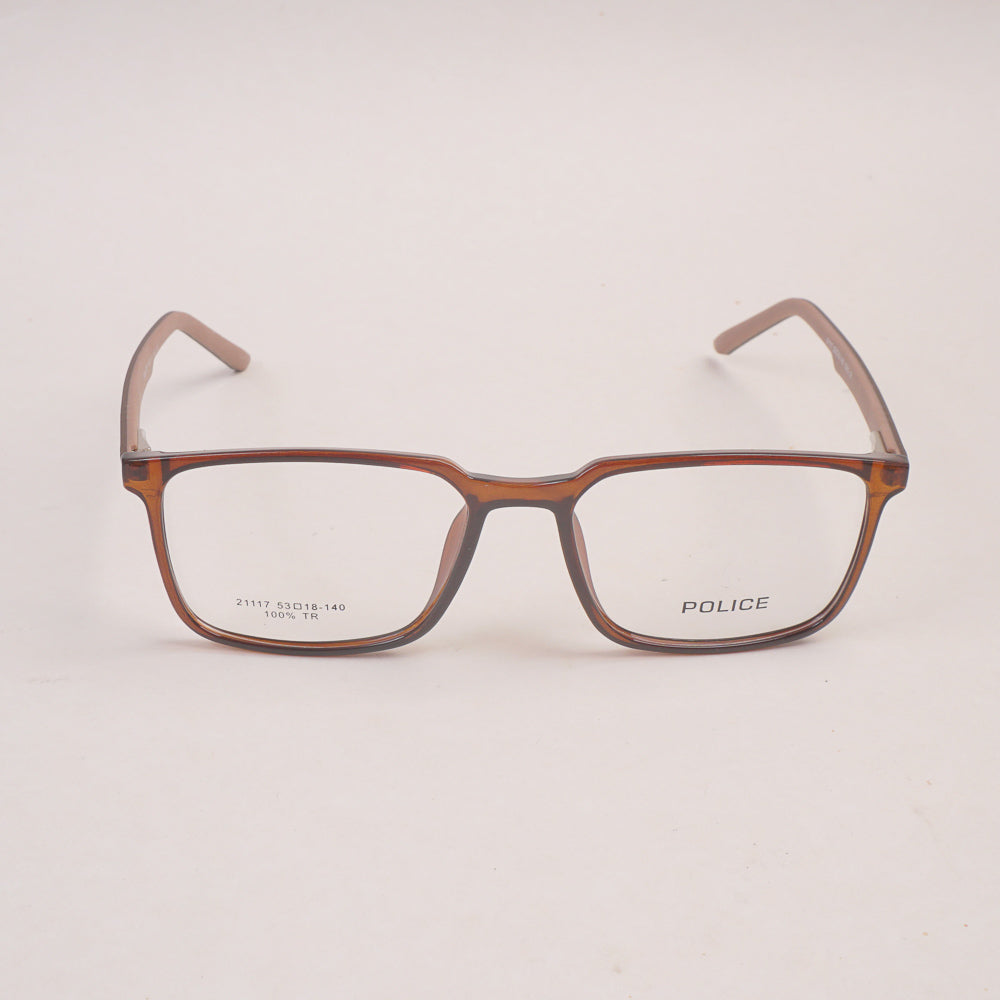 Black Brown Shade Optical Frame For Man & Woman 21117