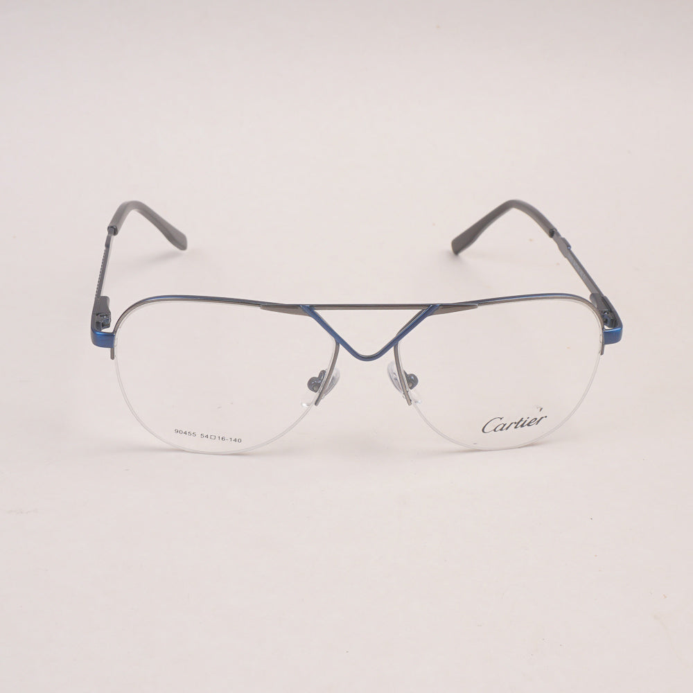 Metal Optical Frame For  Woman Silver Blue 90455