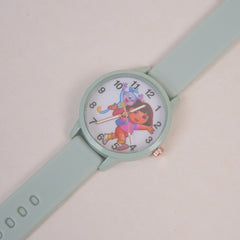 Kids Analogue Watch Green