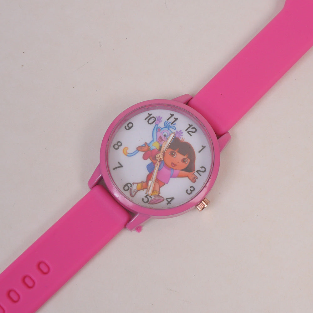 Kids Analogue Watch Pink