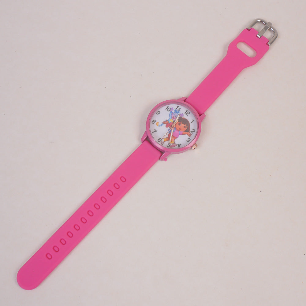 Kids Analogue Watch Pink