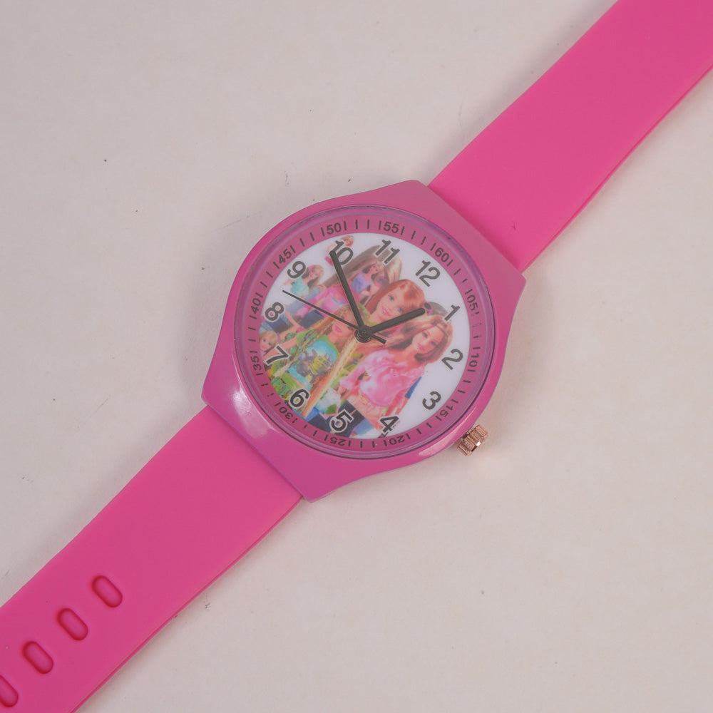 Kids Analogue Watch Pink