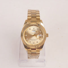 Mens Chain Golden Wrist Watch Golden R