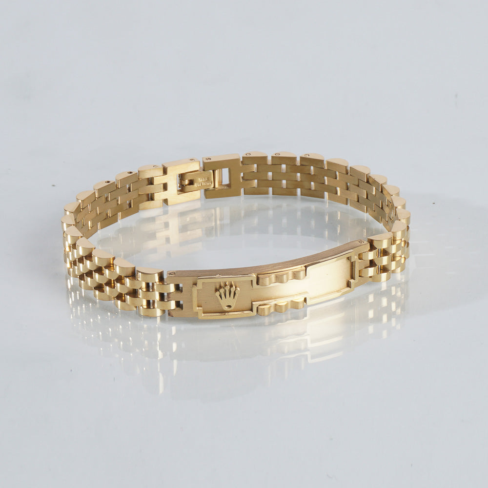 Mens Golden Chain Bracelet R