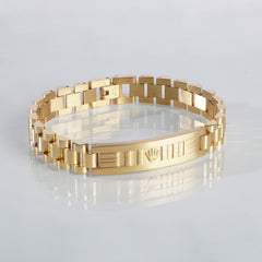 Mens Golden Chain Bracelet R