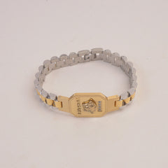 Two Tone Mens Golden Chain Bracelet V