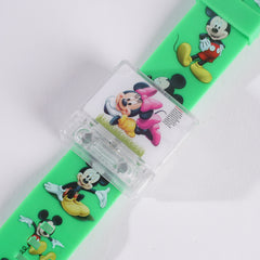 KIDS CHARACTER WATCH WITH MUSICAL SOUND GREEN
