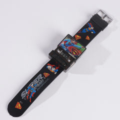 KIDS CHARACTER WATCH WITH MUSICAL SOUND BLACK