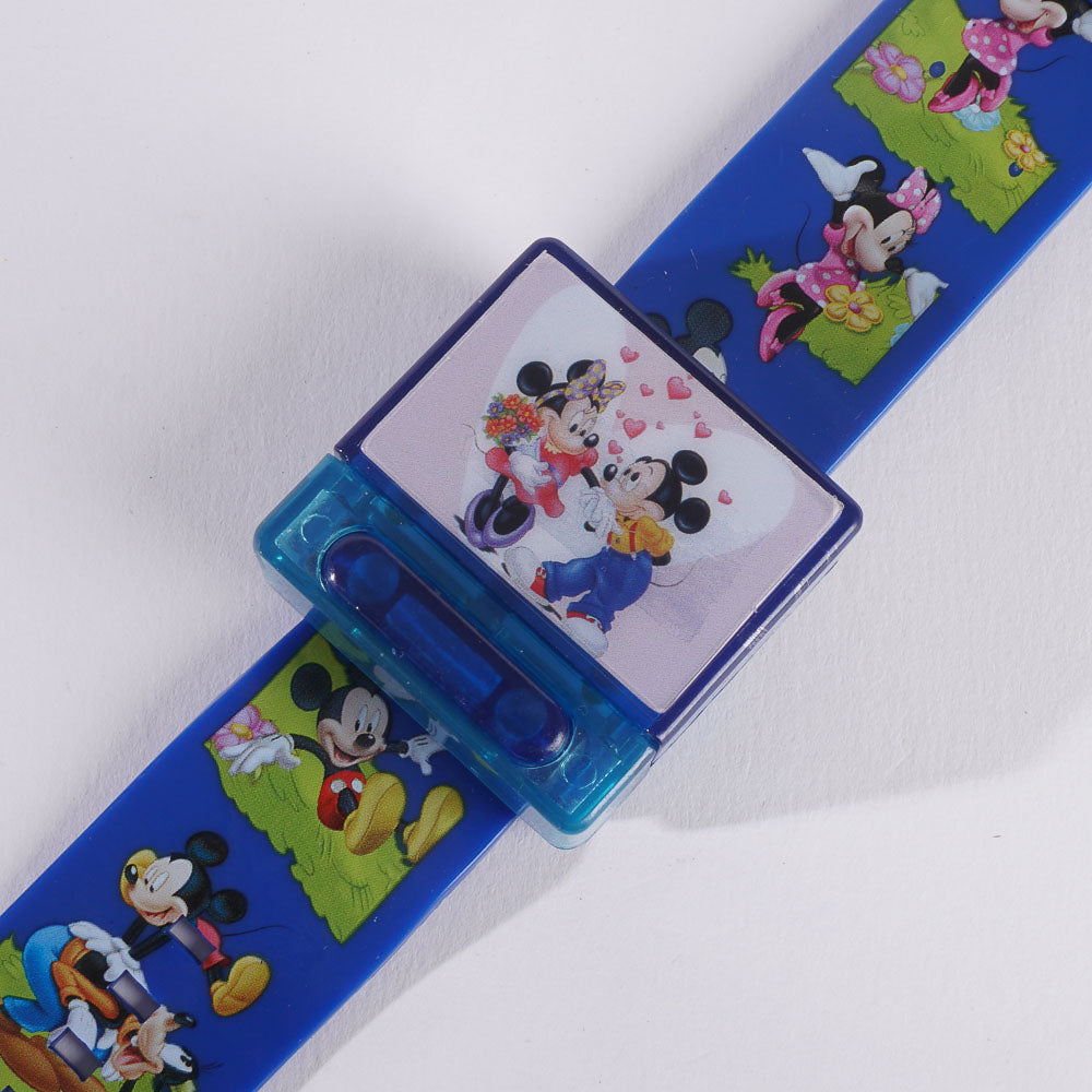 KIDS CHARACTER WATCH WITH MUSICAL SOUND BLUE