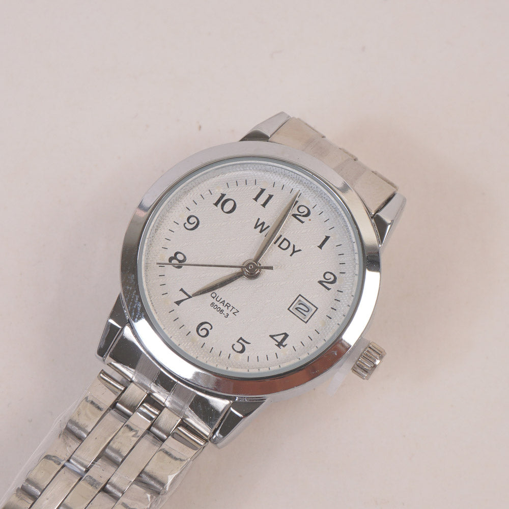 Silver Chain Womans Watch White Dial 6006-3