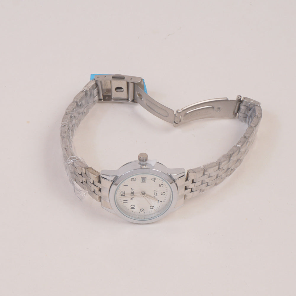 Silver Chain Womans Watch White Dial 6006-3