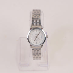 Silver Chain Womans Watch White Dial 6006-4