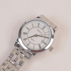 Silver Chain Womans Watch White Dial 6007-4