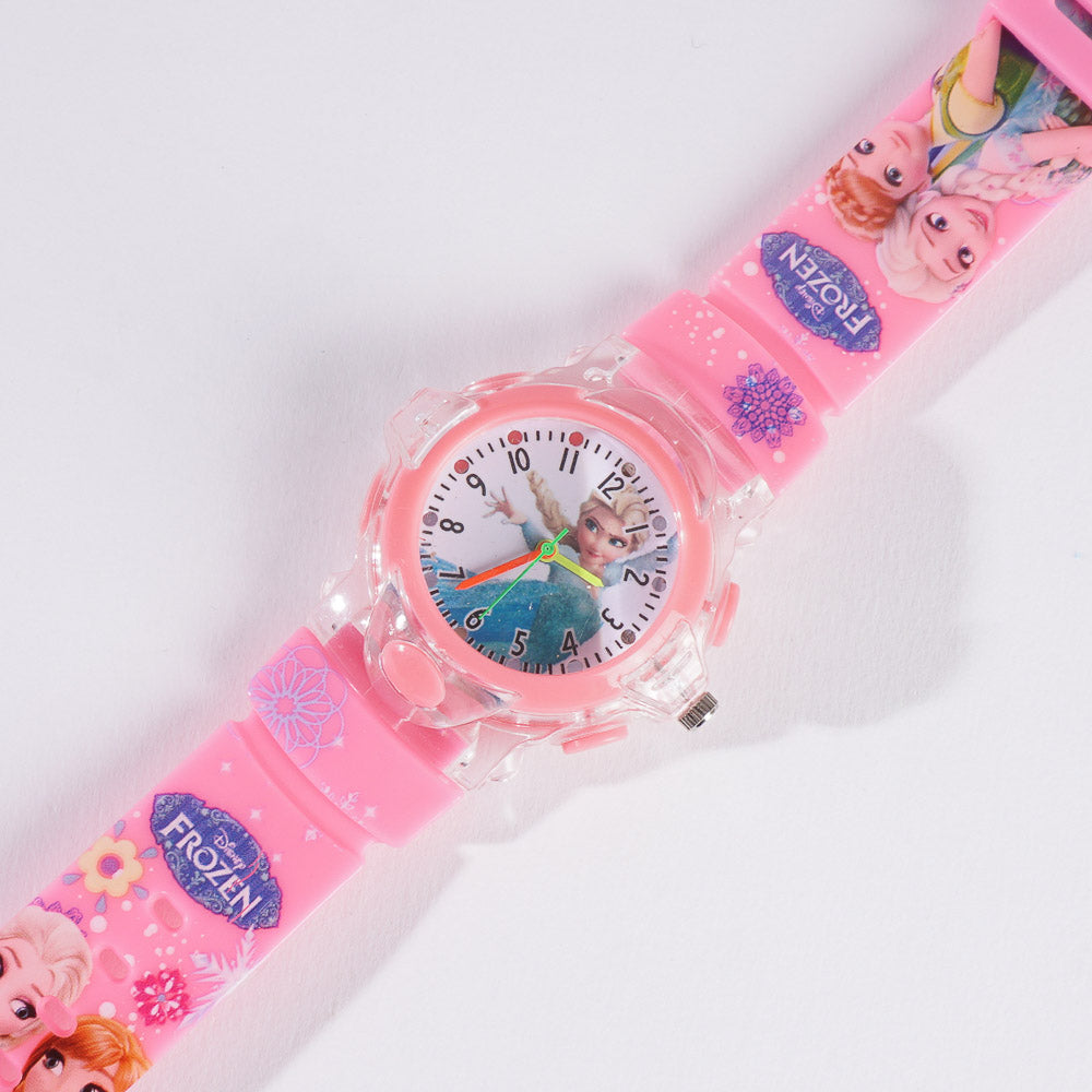 Kids Pink Character Analog Watch