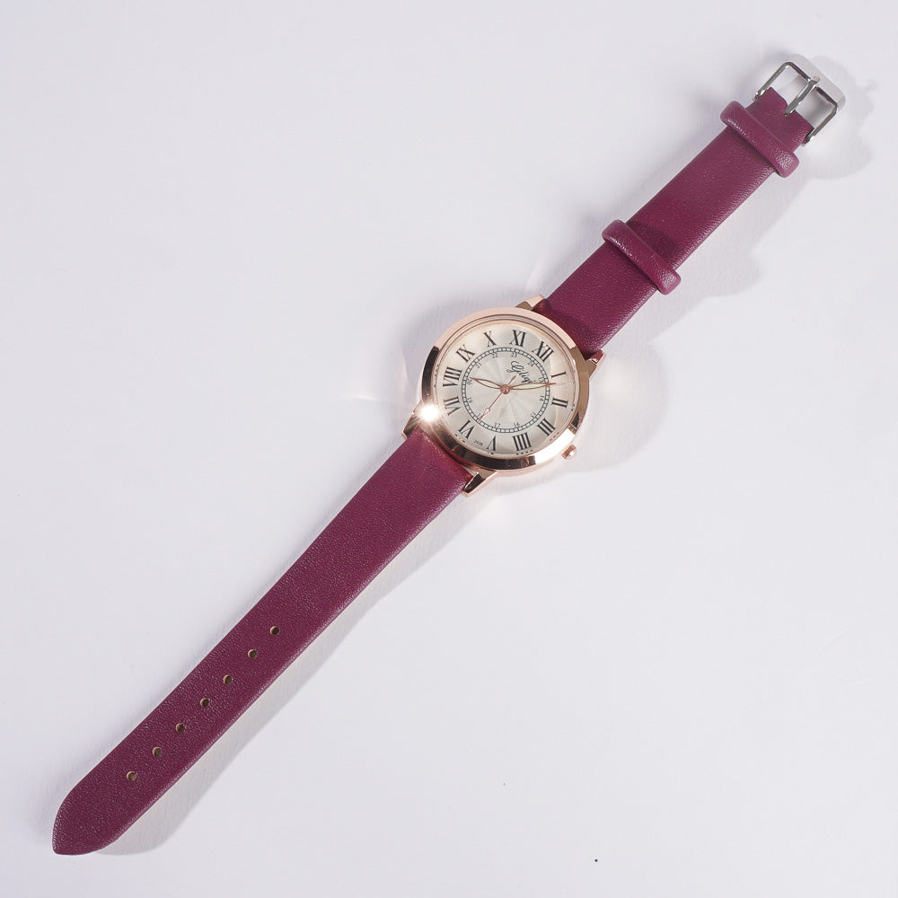 Women Stylish Wrist Watch Purple