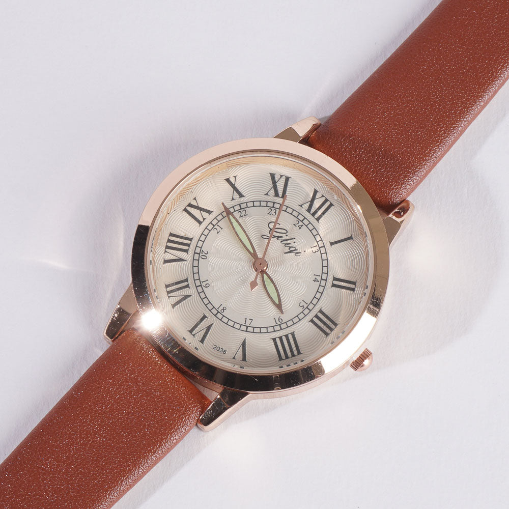 Women Stylish Wrist Watch Brown